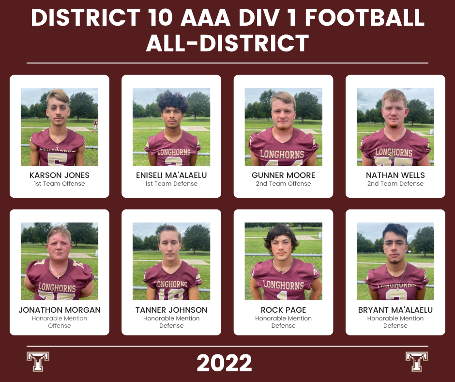 District 10 AAA Division 1 Football All District
