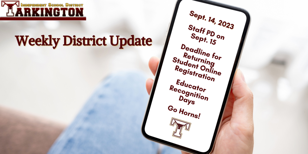 Weekly District Update 9-14-23