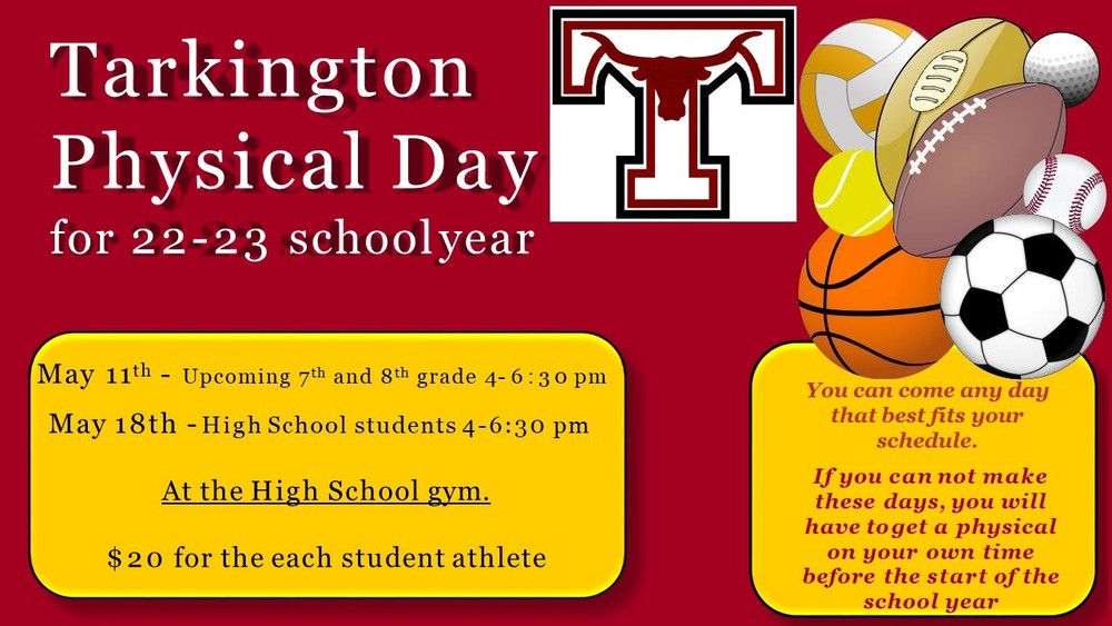 Incoming 7th & 8th Grade Physical Day