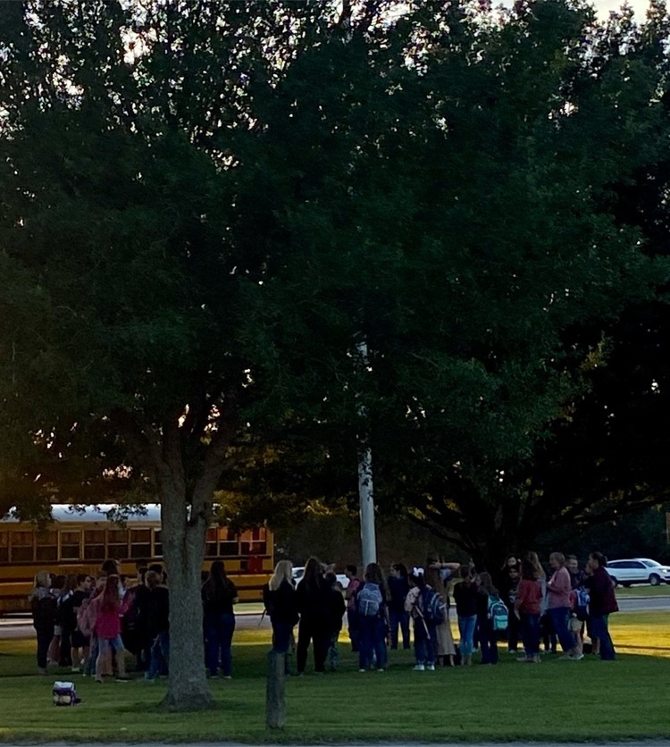 TMS students gathered around our flagpole to pray for our schools, community and nation at See You at the Pole  