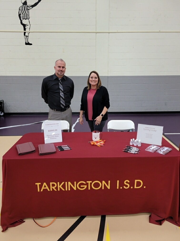 Administrators attending the job fair
