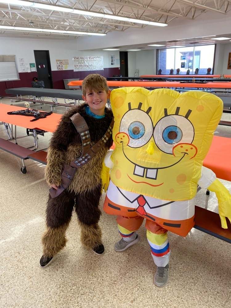 sponge Bob and Chewbacca 