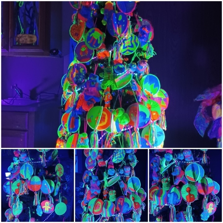 Black Light Christmas Tree
