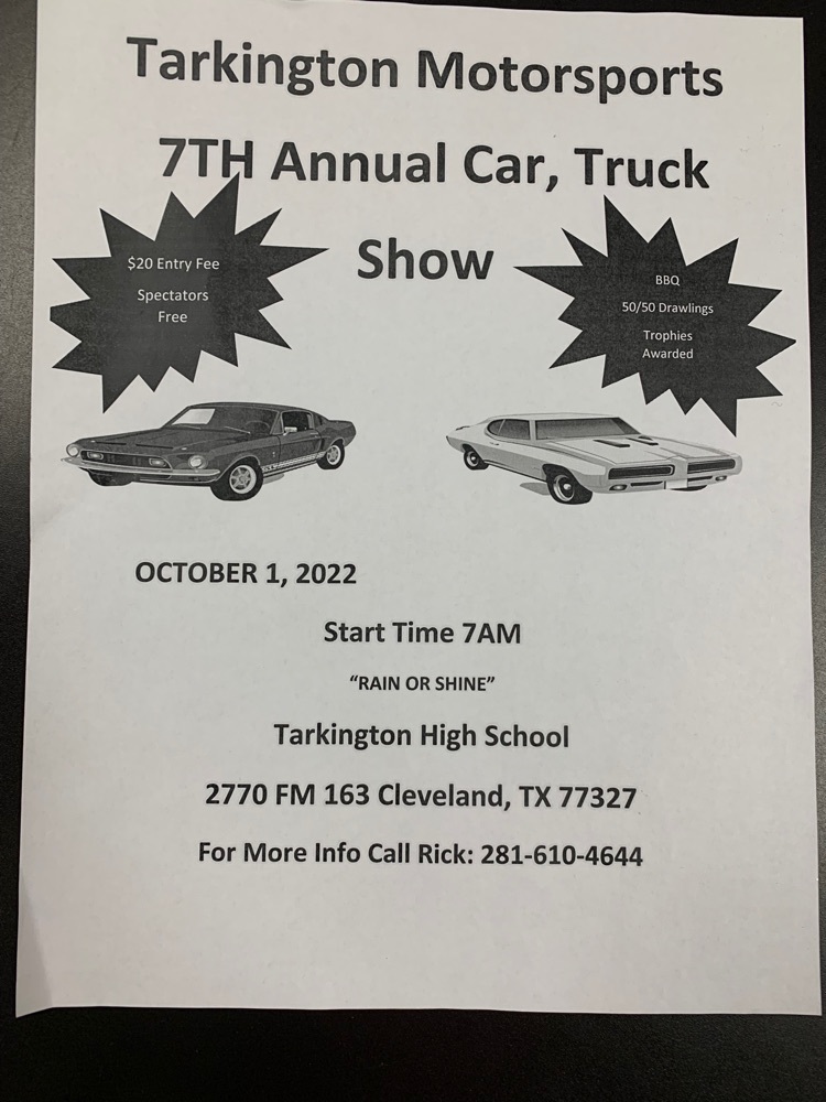 Flyer for the Car Show