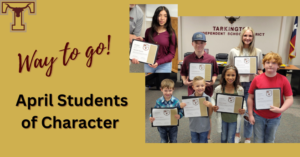TISD April Students of Character